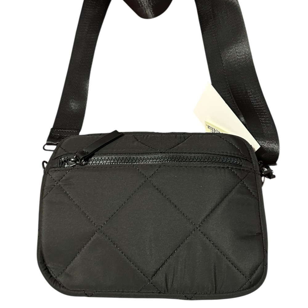 Black Quilted Crossbody Bag Nollia NWT - Picture 2 of 2
